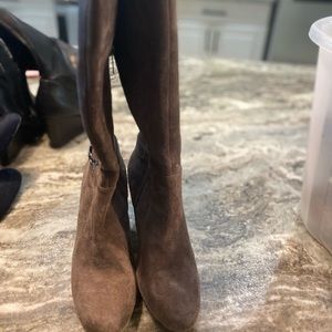 Bandolier knee high boots